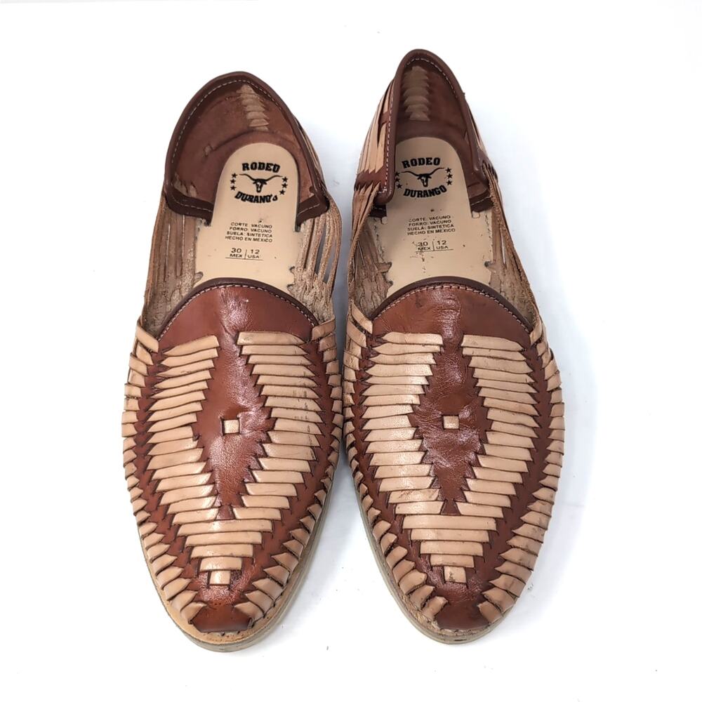 Durango Men's Brown Two-Tone Leather Huarache Sandals